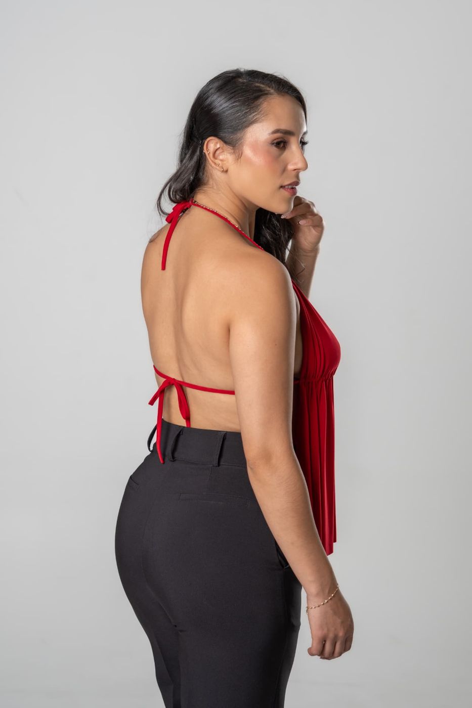 Blusa anghel vibes rojo, perfil