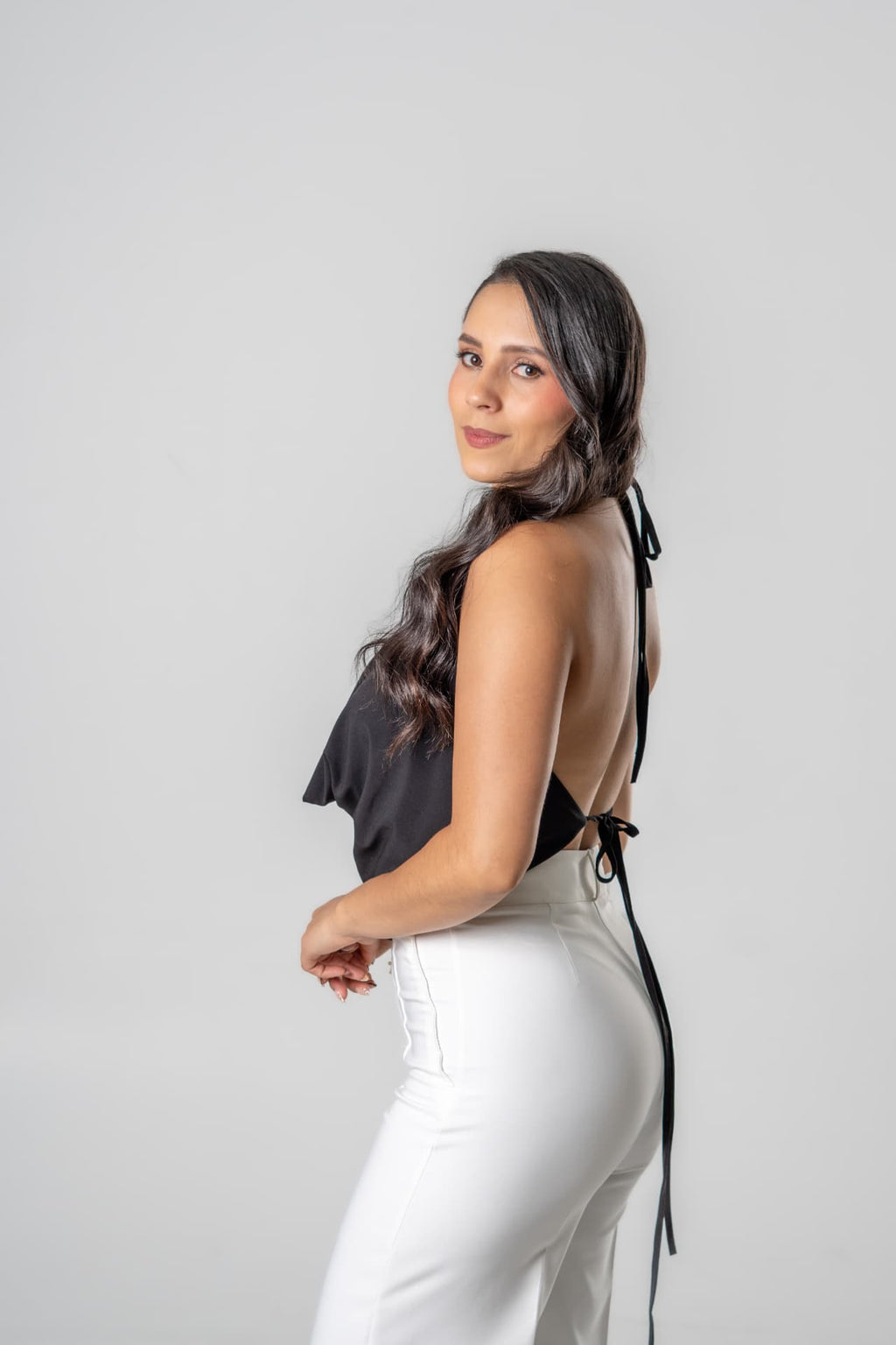 Blusa mariposa negra